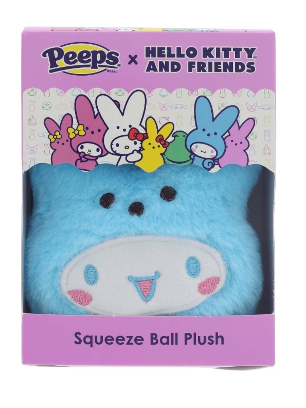 PEEPS® X Hello Kitty And Friends Cinnamoroll Squeeze Ball Plush
